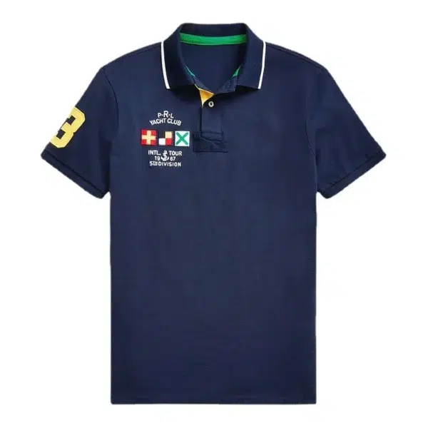 Men Ralph Slim Fit Big Pony Short Sleeve 100%Cotton Mesh Polo Shirts 8090 - Image 3
