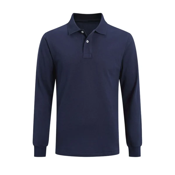 High Quality Men’s Ralph Pony Polo Shirt 100% Cotton Slim Fit Long Sleeve Polo T-Shirt Golf Casual Wear Style 9921 - Image 14