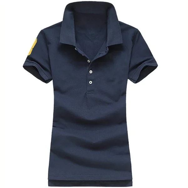 Women Ralph Big Pony 5 Buttons Short Sleeve 100%Cotton Slim Fit Stretch Polo Shirts 6043A - Image 11