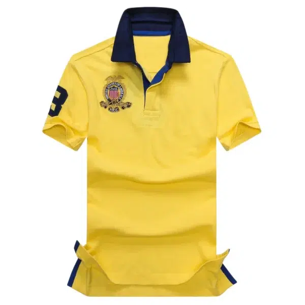 Men Ralph Slim Fit Big Pony Short Sleeve 100%Cotton Mesh Polo Shirts 882 - Image 5
