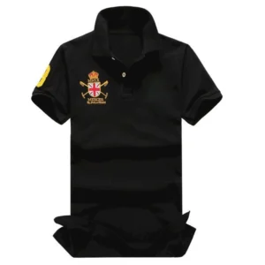 Men Ralph Slim Fit Big Pony Short Sleeve 100%Cotton Mesh Polo Shirts 881