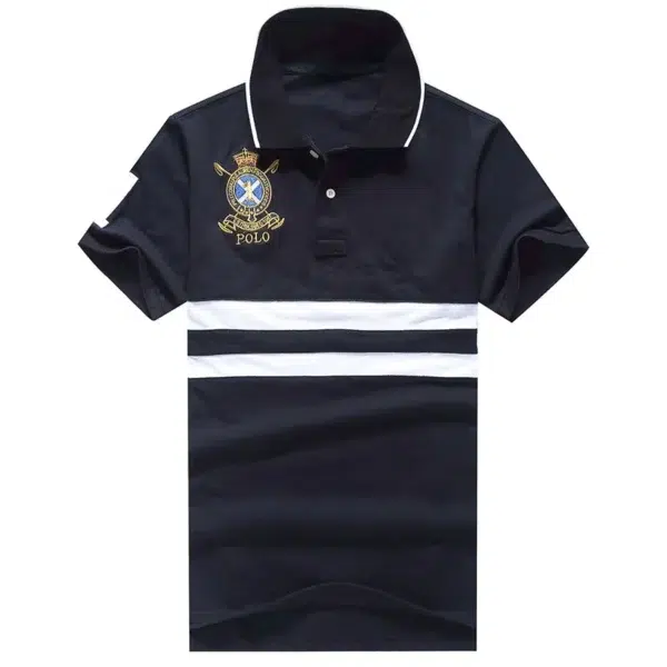 Men Ralph Slim Fit Big Pony Short Sleeve 100%Cotton Mesh Polo Shirts 8077 - Image 4