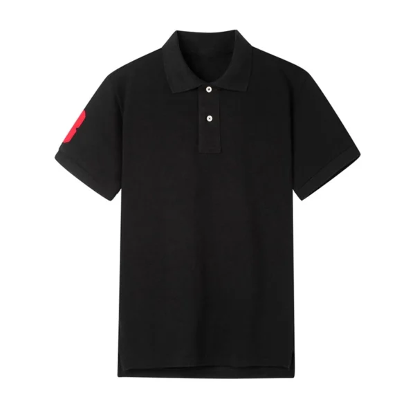 High Quality European Size Men Ralph Slim Fit Big Colorful Pony Short Sleeve 100%Cotton Mesh Polo Shirts 8833 - Image 4