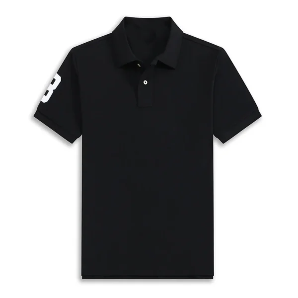 High Quality Men’s Ralph Big Pony Polo Shirt 100% Cotton Slim Fit Short Sleeve Polo T-Shirt Golf Casual Wear Style 8820 - Image 20