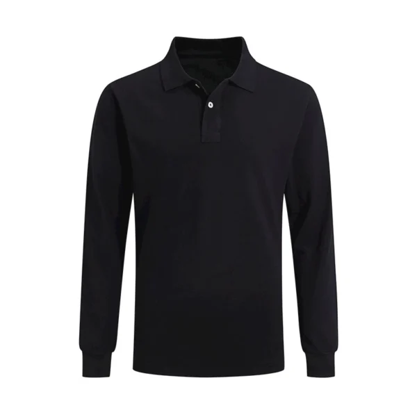 High Quality Men’s Ralph Pony Polo Shirt 100% Cotton Slim Fit Long Sleeve Polo T-Shirt Golf Casual Wear Style 9921 - Image 11