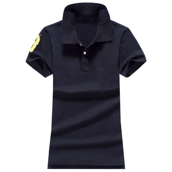 Women Ralph Big Pony Short Sleeve 100%Cotton Slim Fit Stretch Polo Shirt 6021 - Image 10